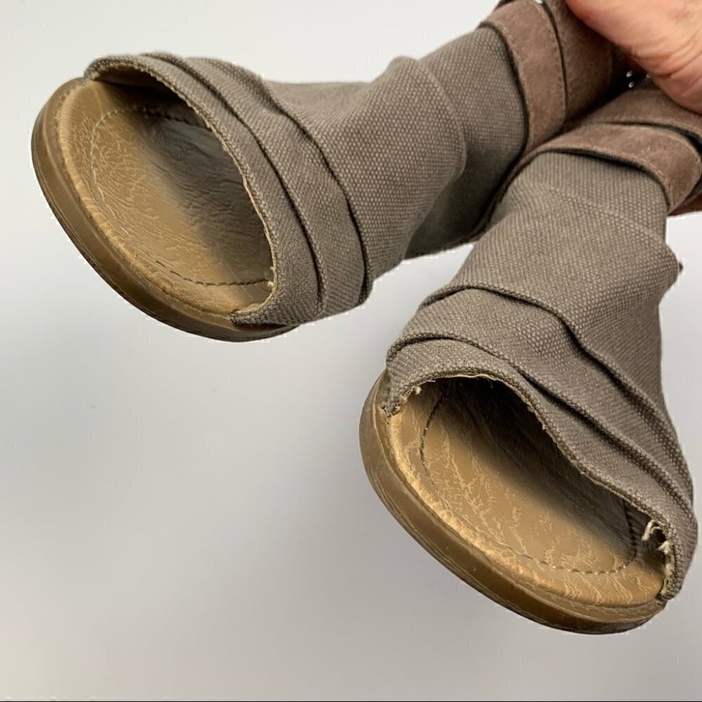 Vanity womens vasa sandals 7 brown zip up booties fairycore cosplay festival - Picture 9 of 12